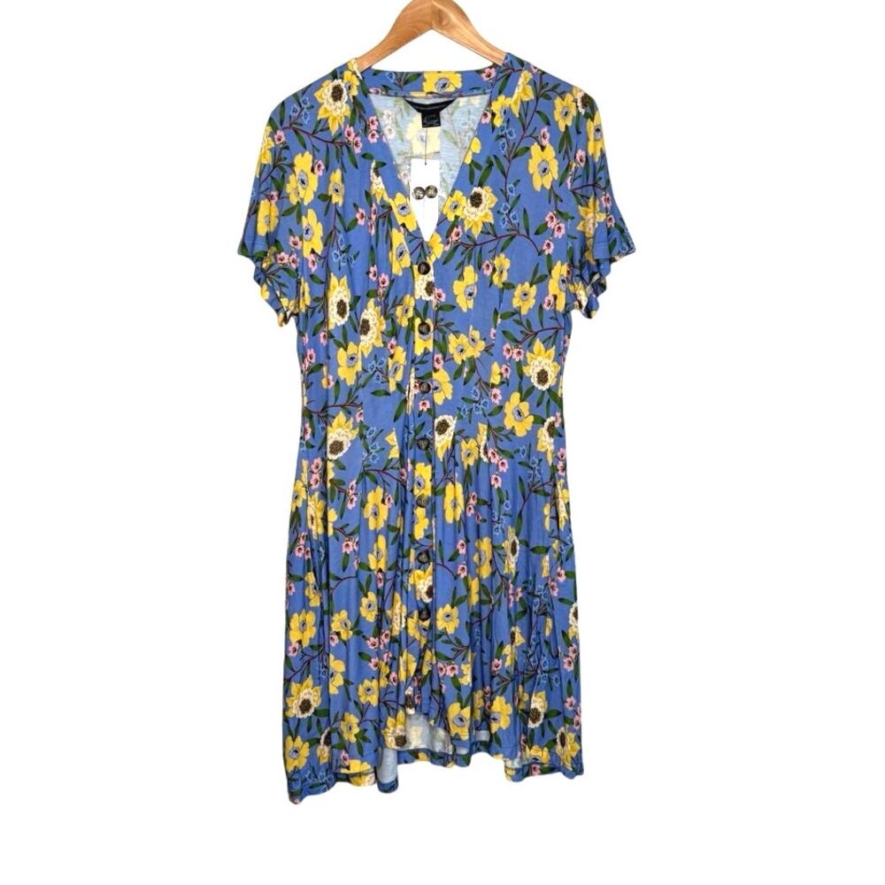 NWT French Connection Eloise Meadow Jersey VNeck Dress size 10 - Picture 10 of 15